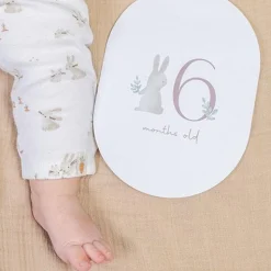Little Dutch Milestone cards - Green - Baby Bunny New