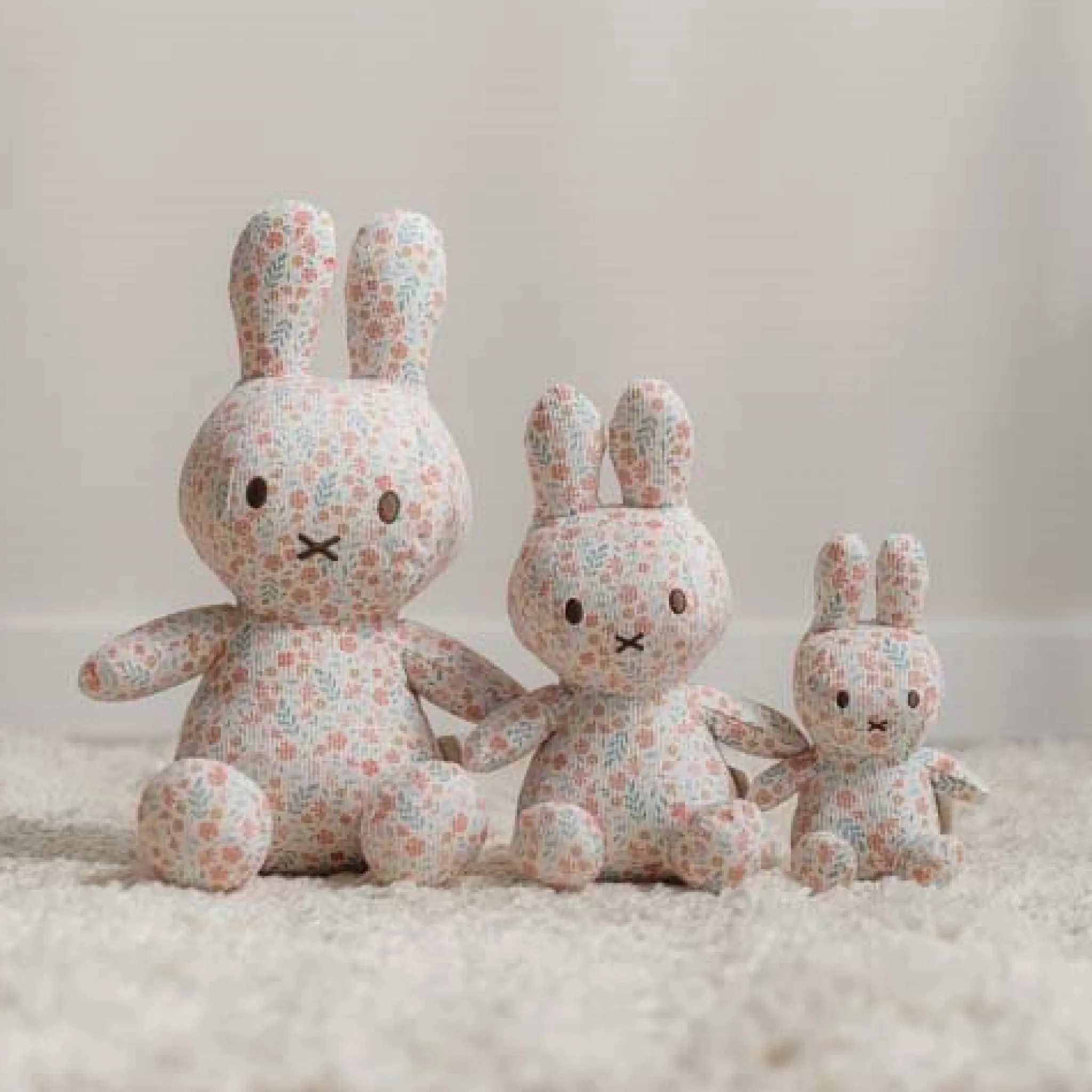 Little Dutch nijntje plush all-over print 15 cm - Pink - Lucky Blossom New