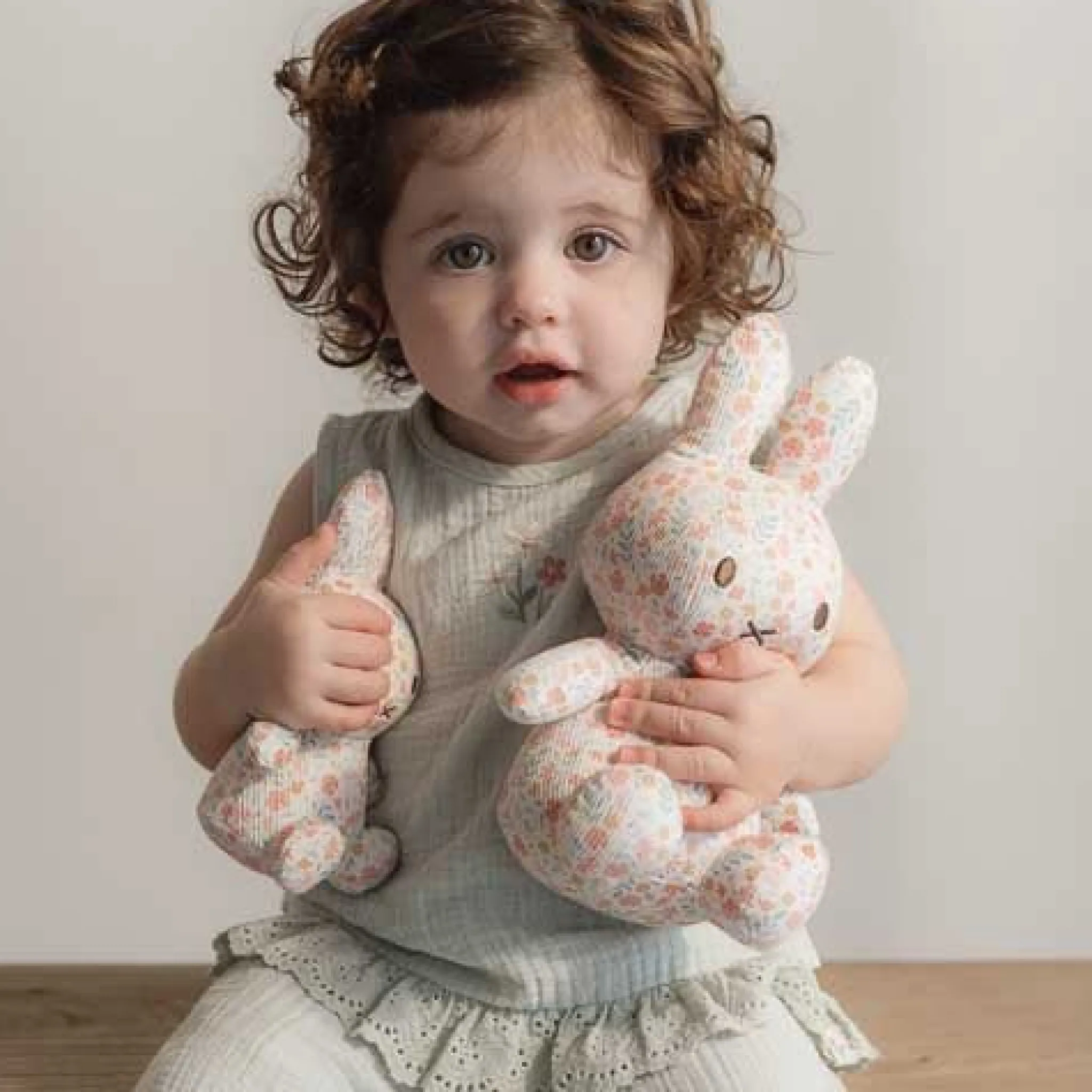 Little Dutch nijntje plush all-over print 15 cm - Pink - Lucky Blossom New