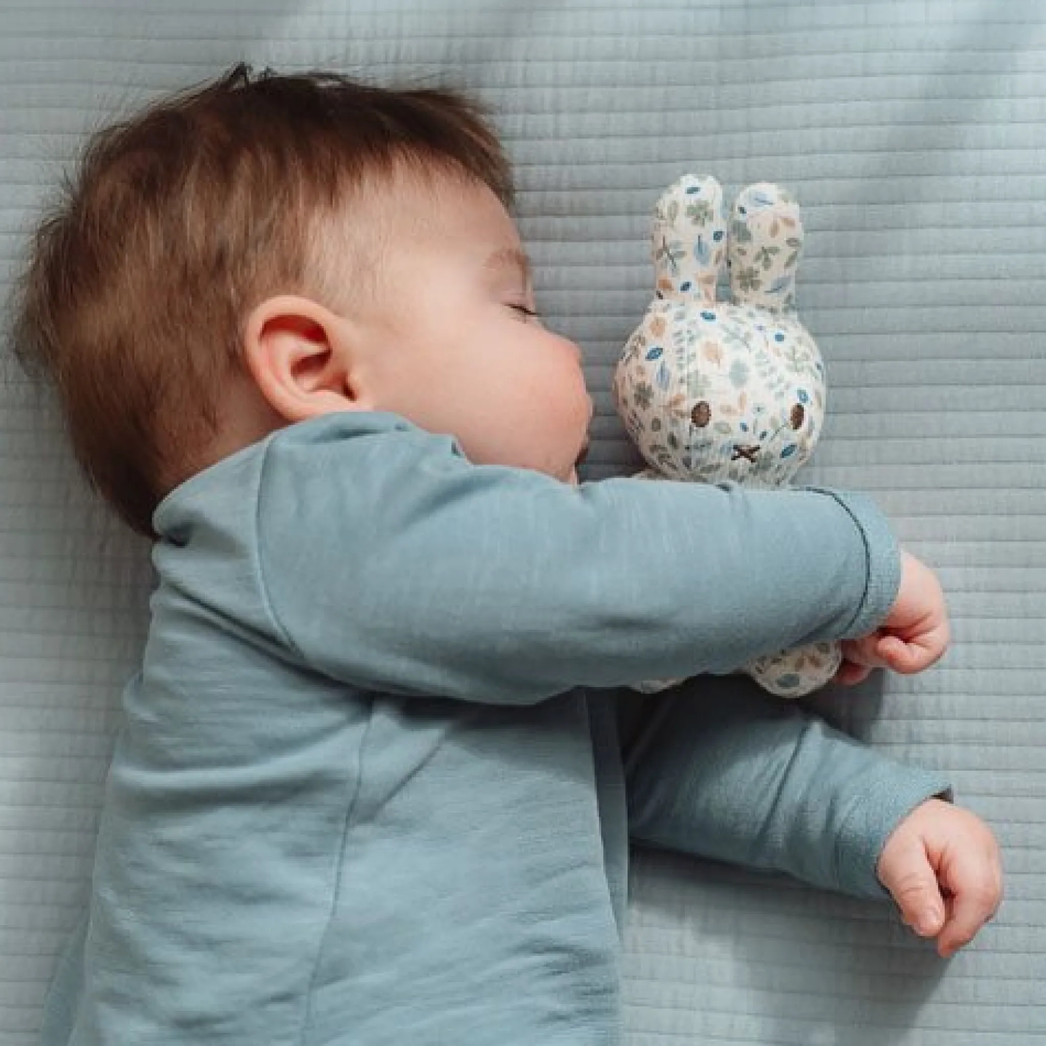 Little Dutch nijntje plush all-over print 15 cm - Blue - Lucky Leaves Outlet