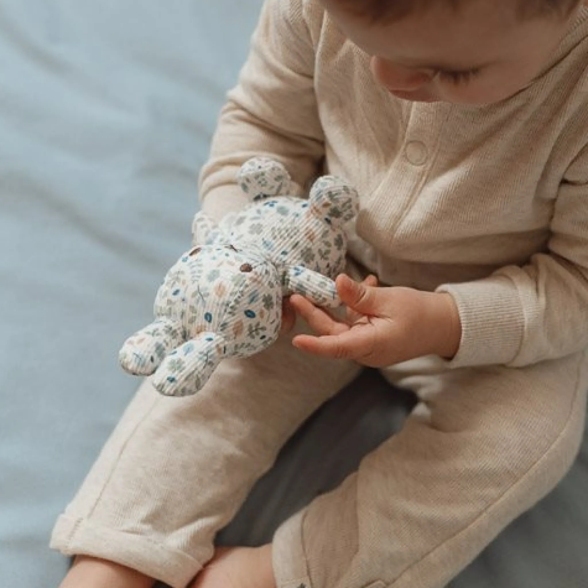 Little Dutch nijntje plush all-over print 15 cm - Blue - Lucky Leaves Outlet