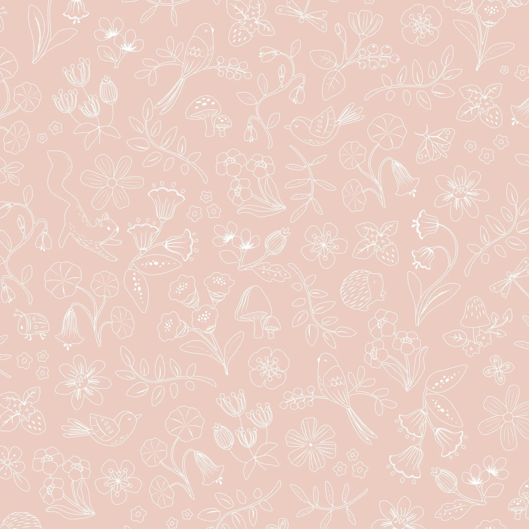 Little Dutch Non-woven wallpaper – Pink – Fairy Friends – Fairy Wonder Online