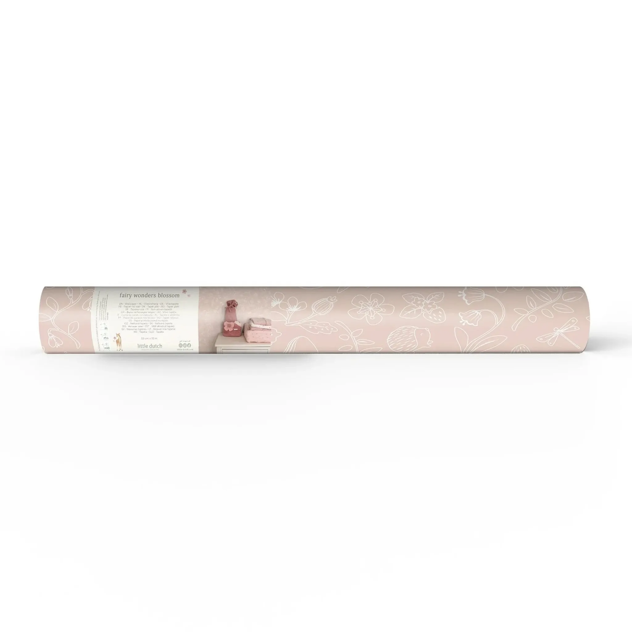 Little Dutch Non-woven wallpaper – Pink – Fairy Friends – Fairy Wonder Online