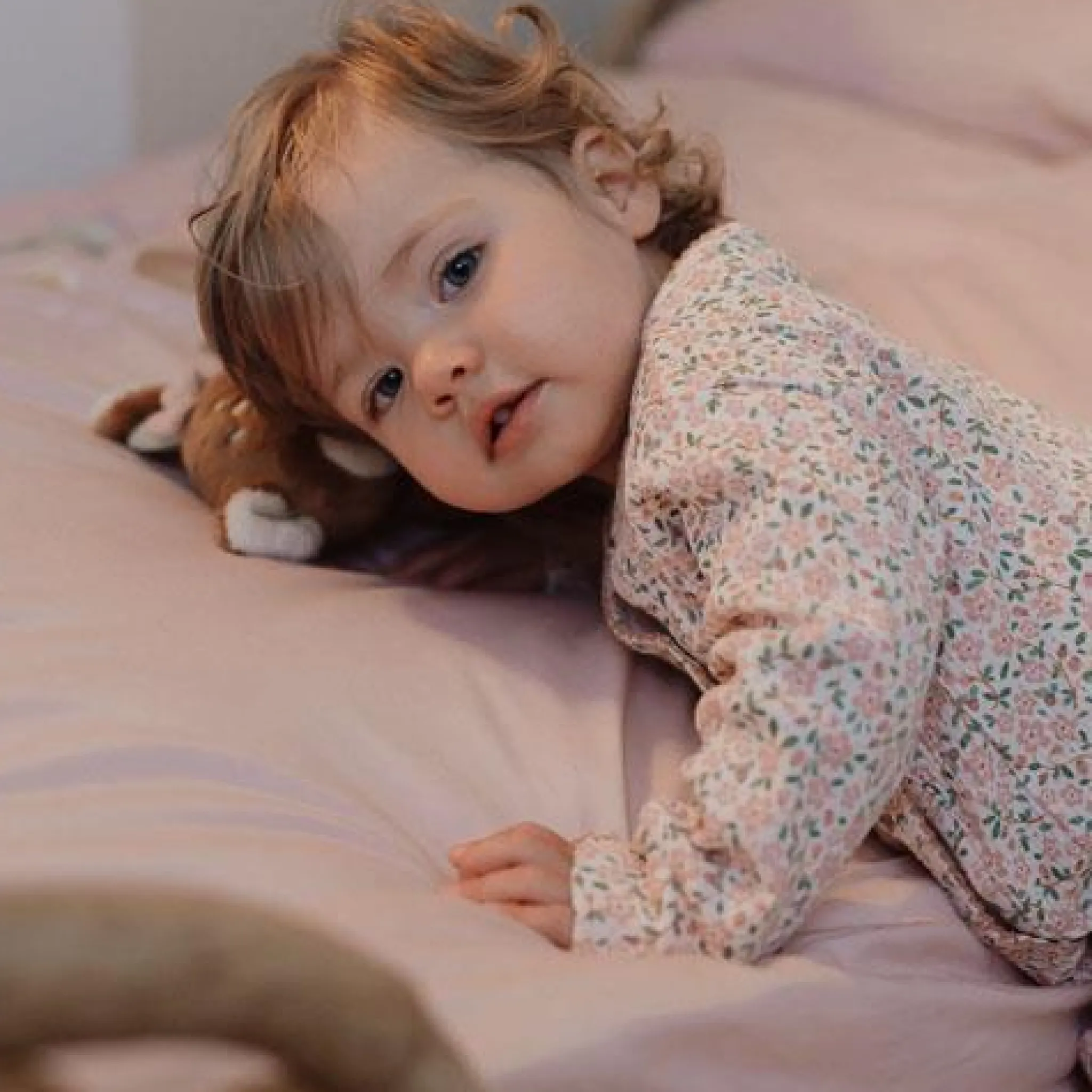 Little Dutch One-piece pajamas - Pink - Fairy Garden - Fairy Floral Hot