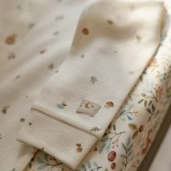 Little Dutch One-piece pajamas - White - Forest Friends - Forest Treasures