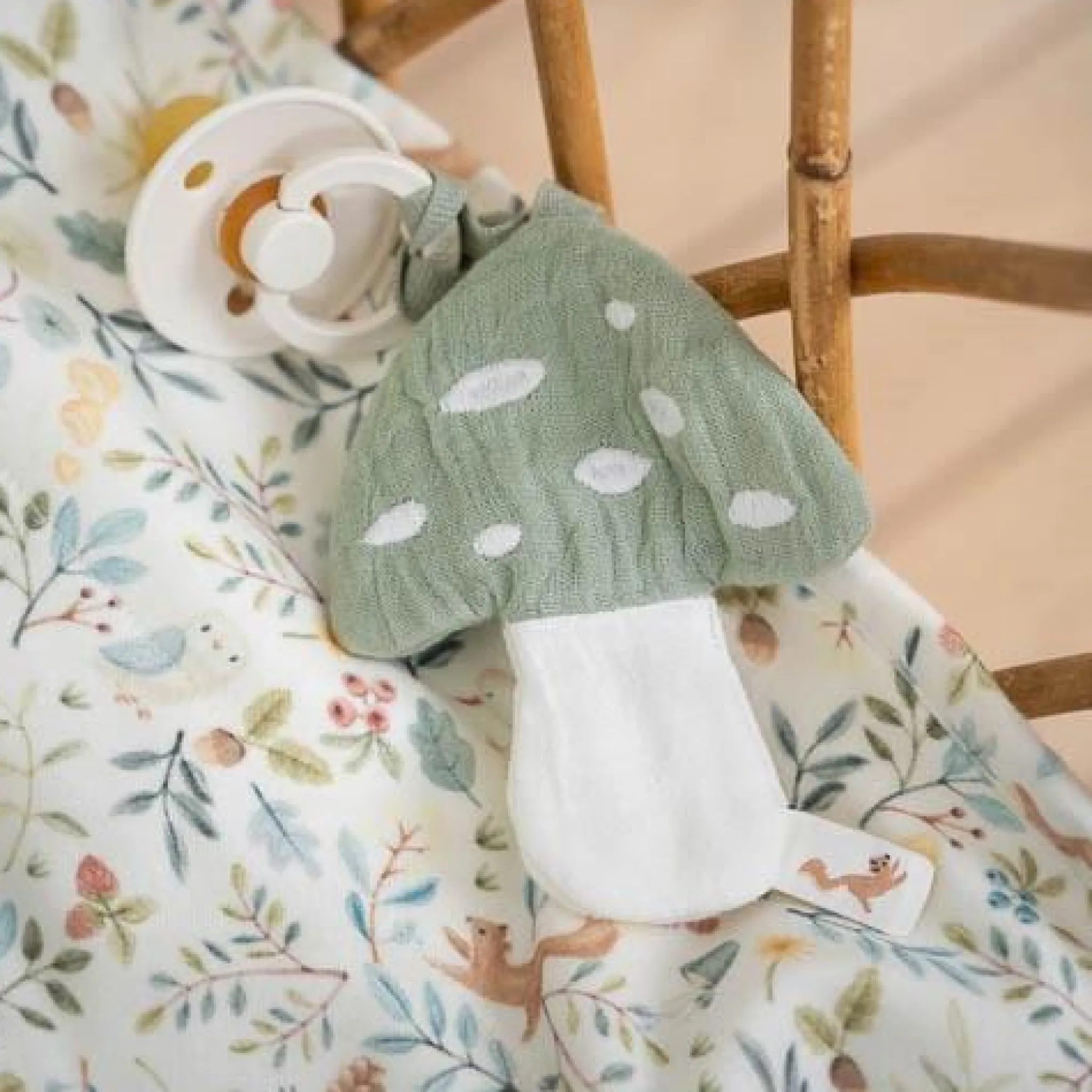 Little Dutch Pacifier cloth - Green - Forest Friends New