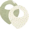 Little Dutch 2-pack Bandana bib - Green - Essentials - Blueberry Leaves Online