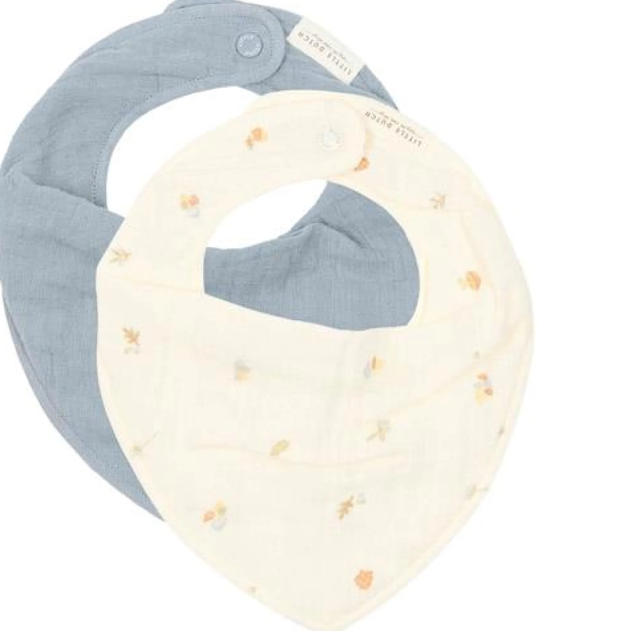 Little Dutch 2 -Pack Bandana bib - White - Forest Friends - Forest Treasures Best