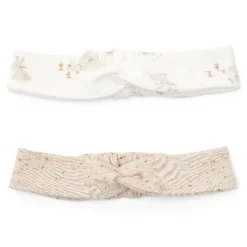 Little Dutch 2 -pack hair bands - Sand - Newborn Naturals - Baby Bunny Best