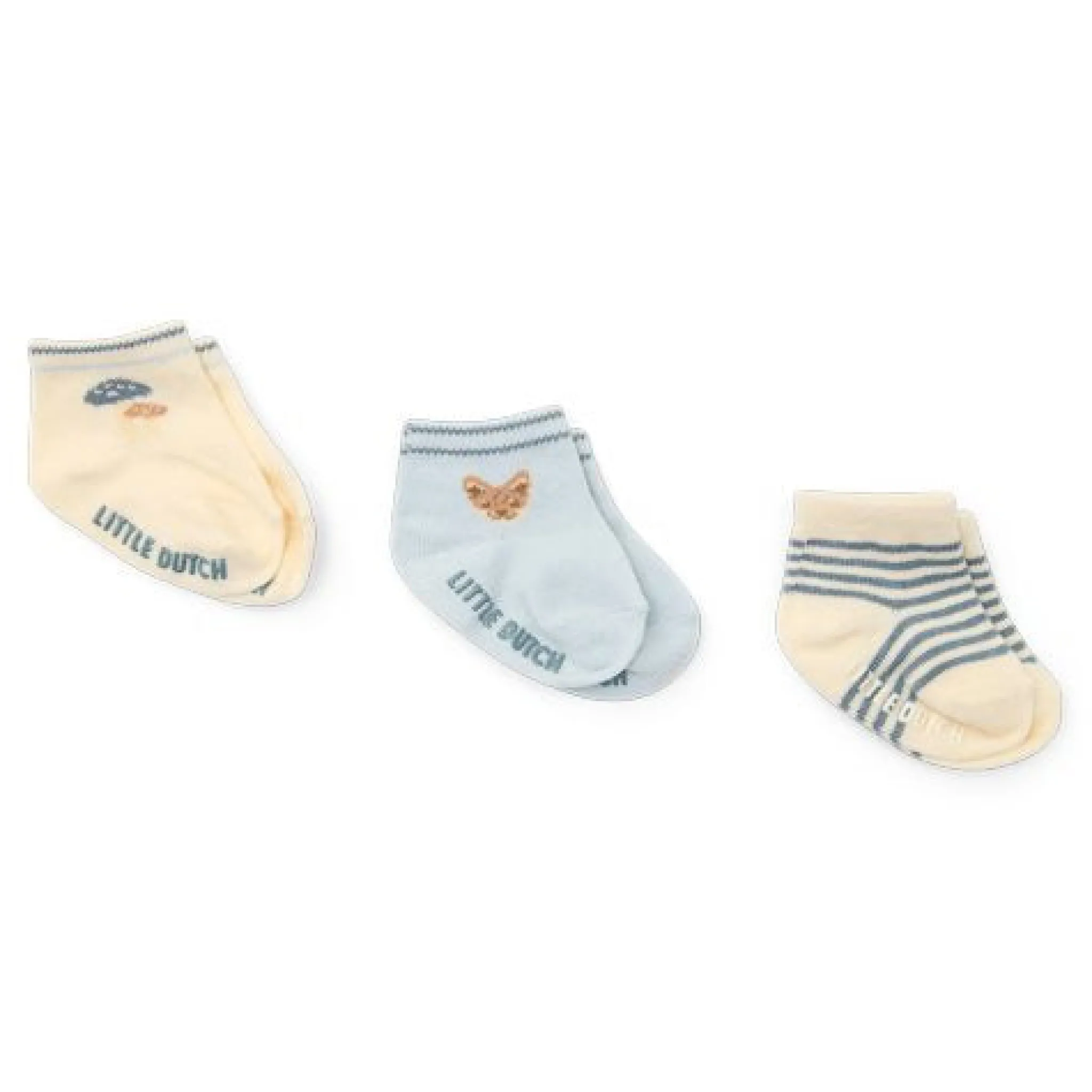 Little Dutch 3-pack high socks - Multicolored - Forest Friends Sale