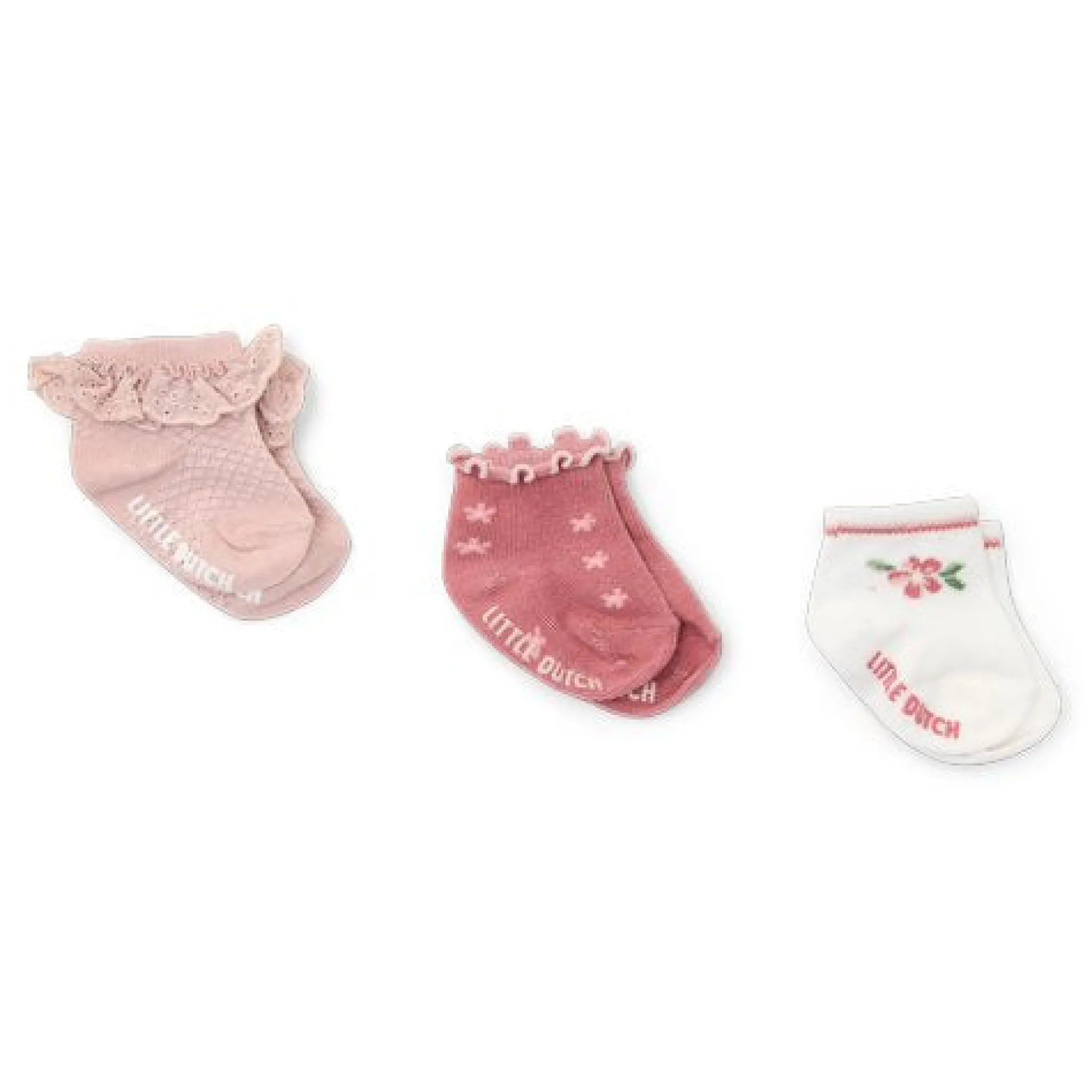 Little Dutch 3-pack low socks - Multicolored - Fairy Garden Discount