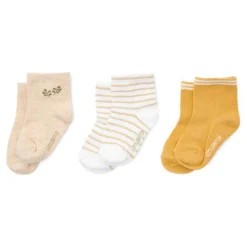 Little Dutch 3 -pack socks - Multi -colored - Sand - Yellow - Green - Little Farm Clearance