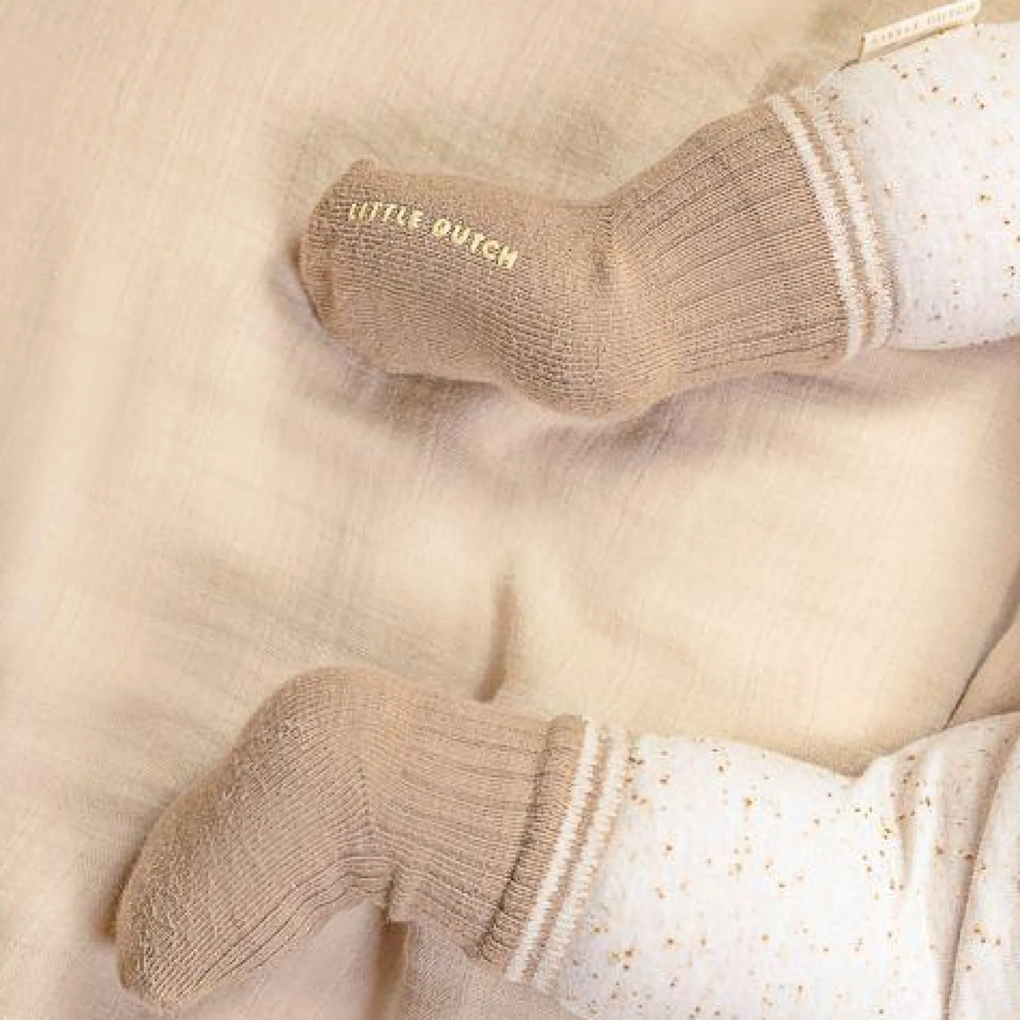 Little Dutch 3-pack socks - Sand - Newborn Naturals - Baby Bunny Discount
