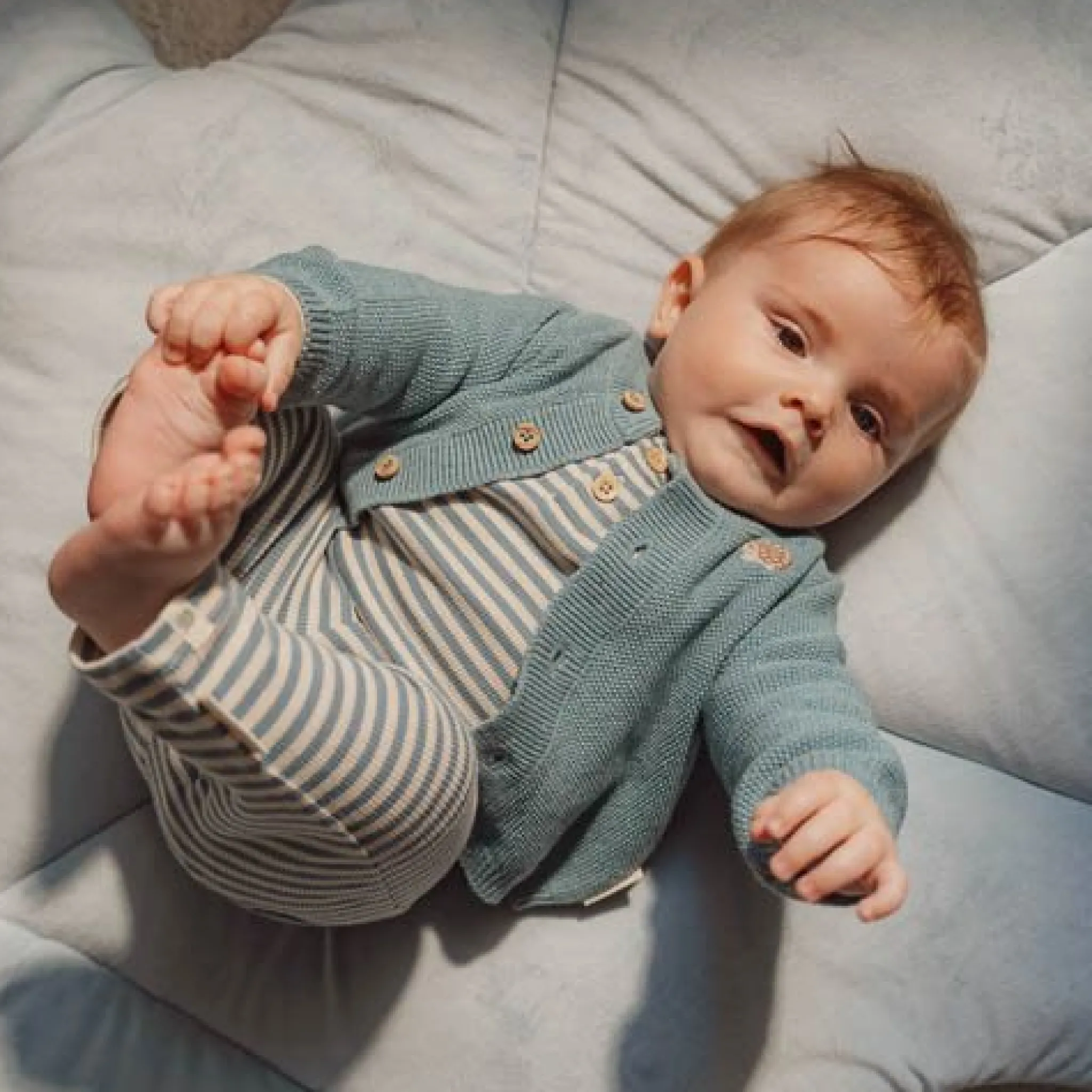 Little Dutch Pants - Blue - Forest Friends - Stripe New