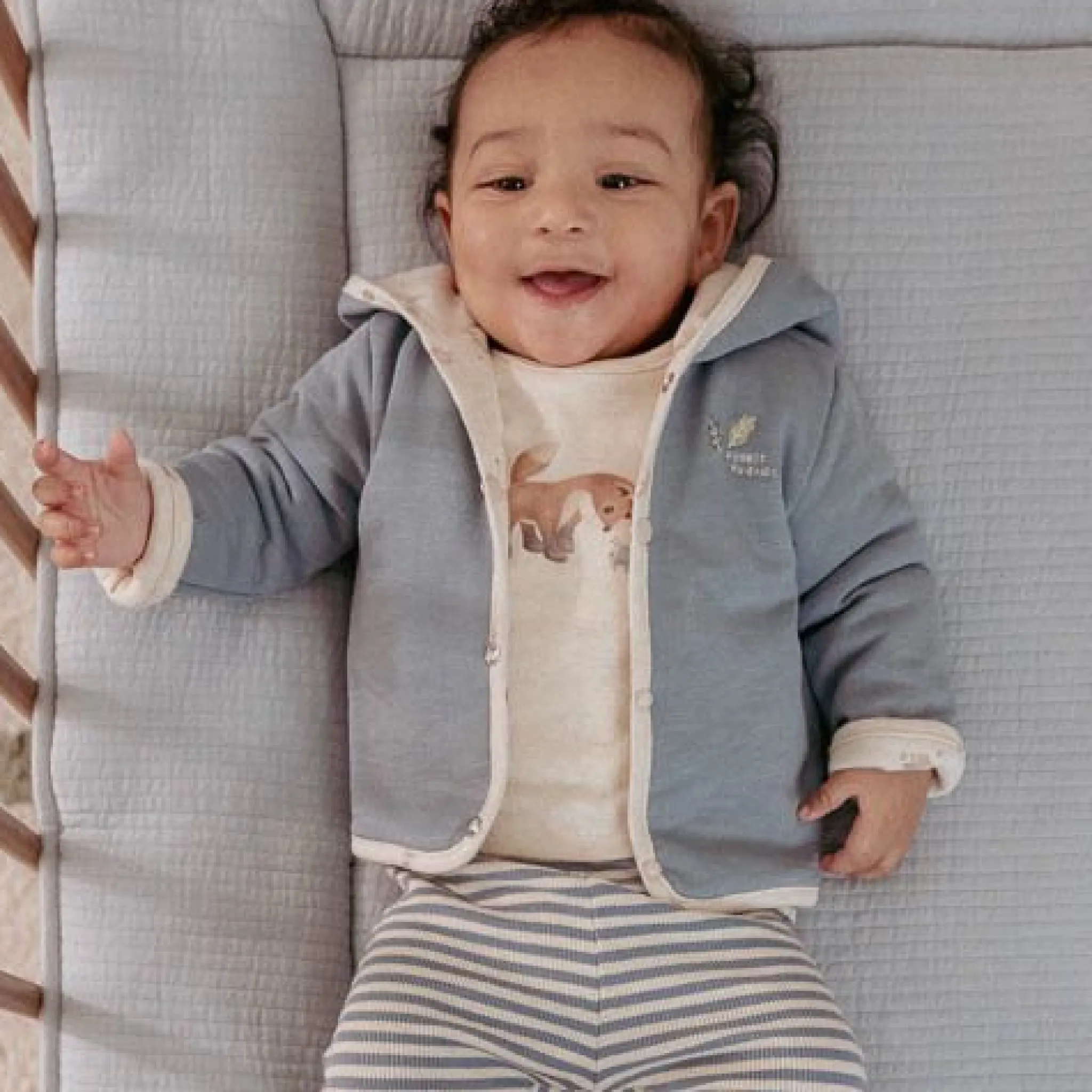 Little Dutch Pants - Blue - Forest Friends - Stripe New