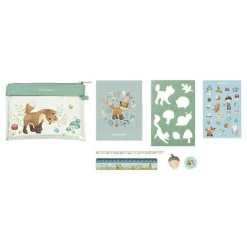 Little Dutch Pencil case with contents - Blue - Forest Friends New