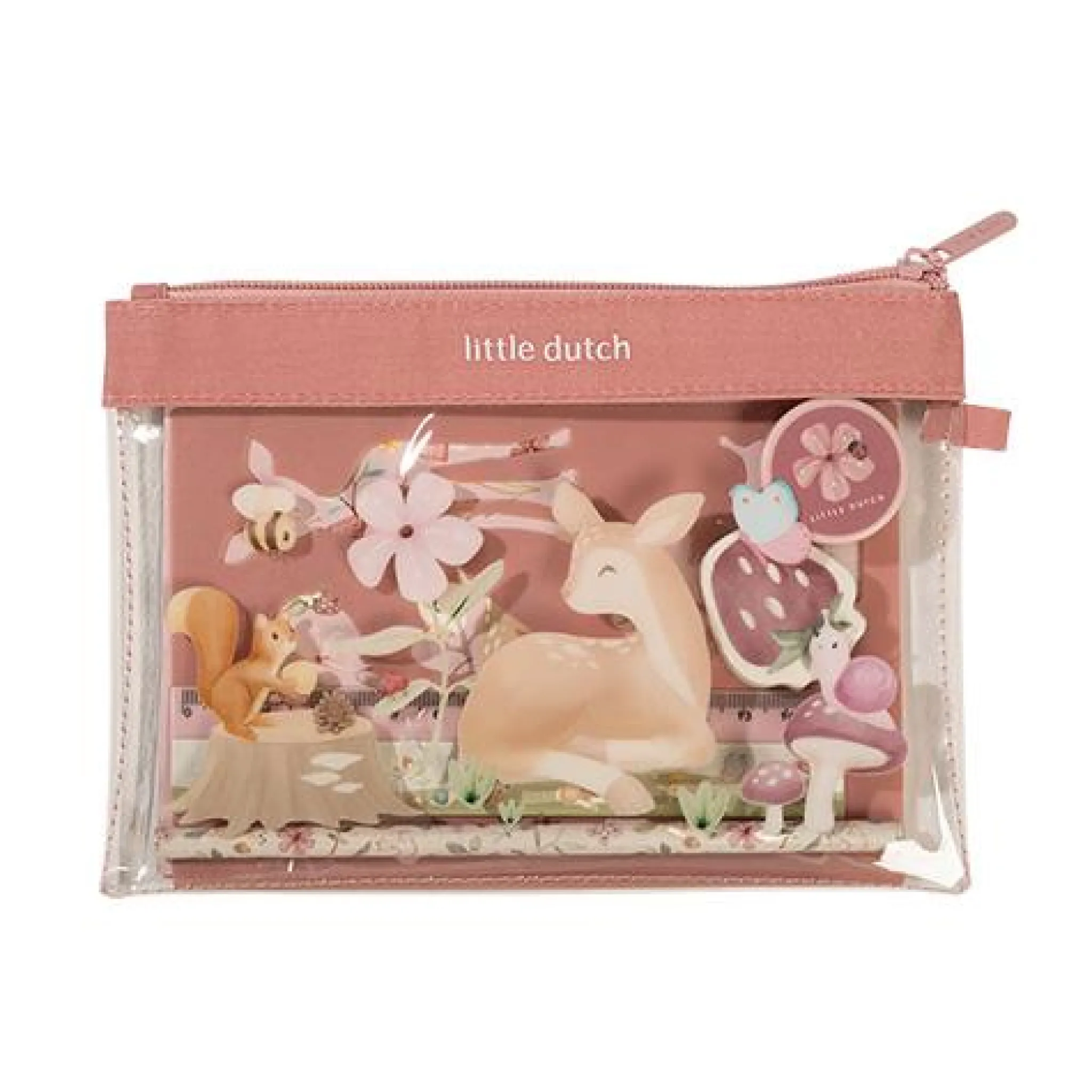 Little Dutch Pencil case with contents - Pink - Fairy Garden Clearance