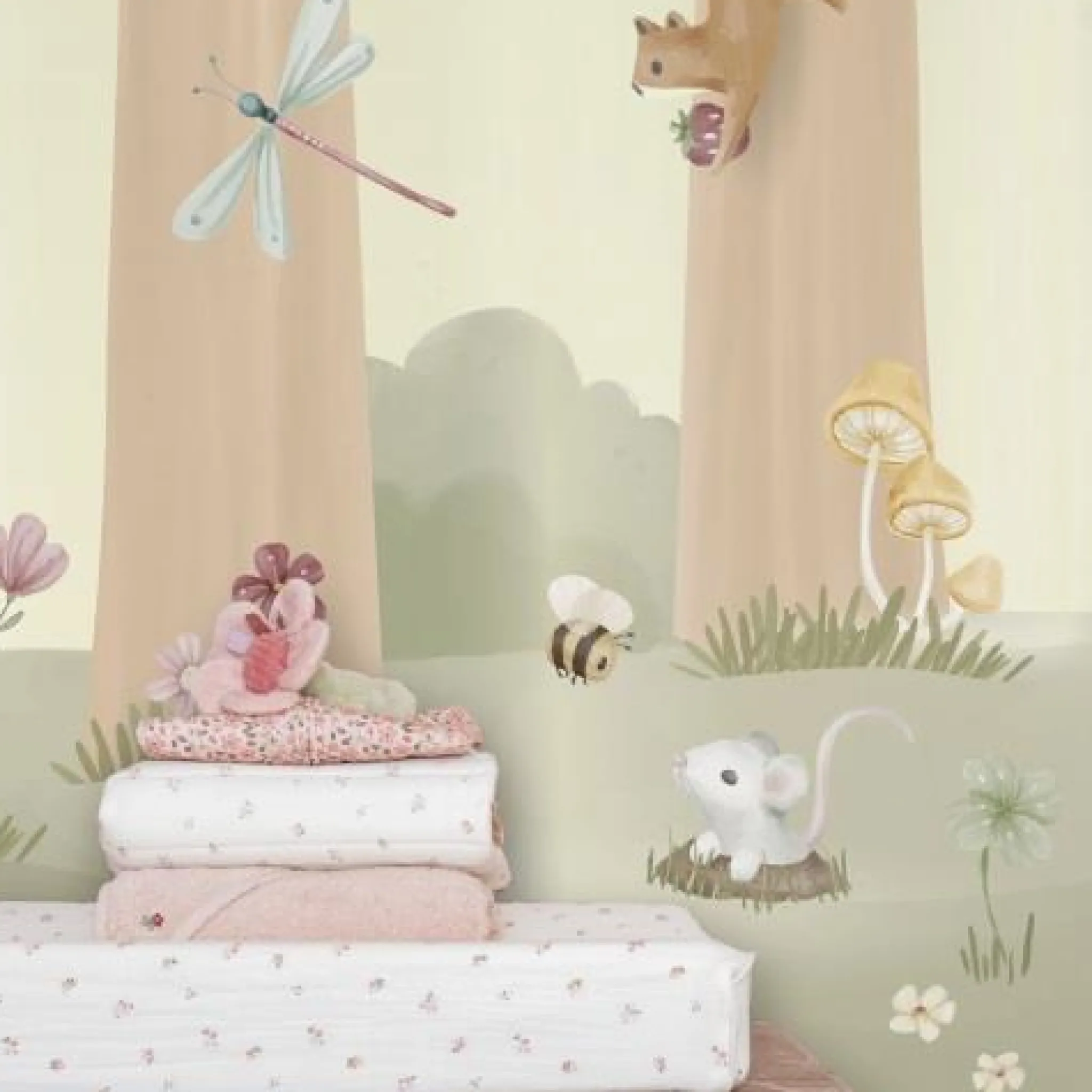 Little Dutch Photo wallpaper - Multicolored - Fairy Garden Hot