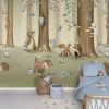 Little Dutch Photo wallpaper - Multicolored - Forest Friends Sale
