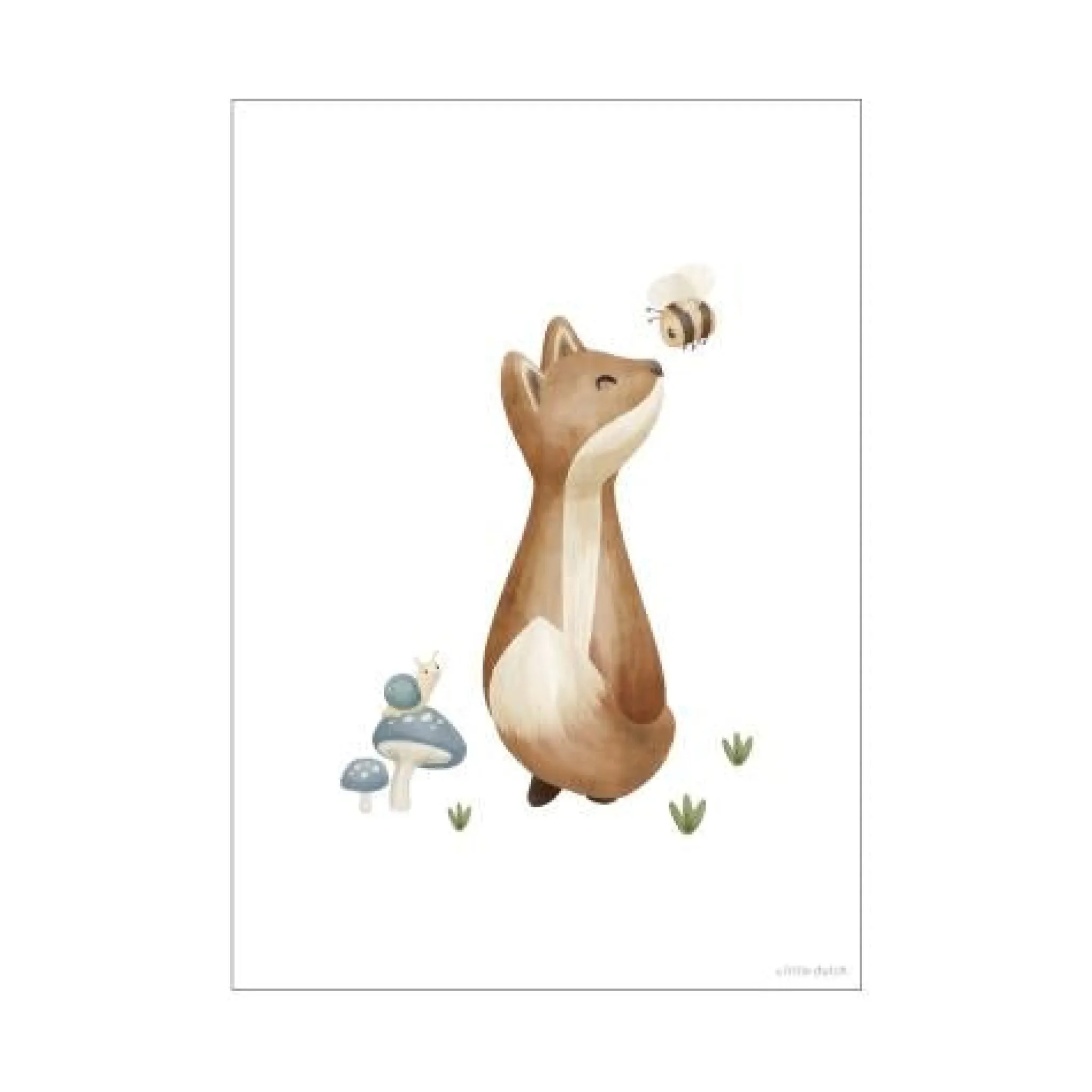 Little Dutch Poster - Size A3 - Forest Friends Clearance
