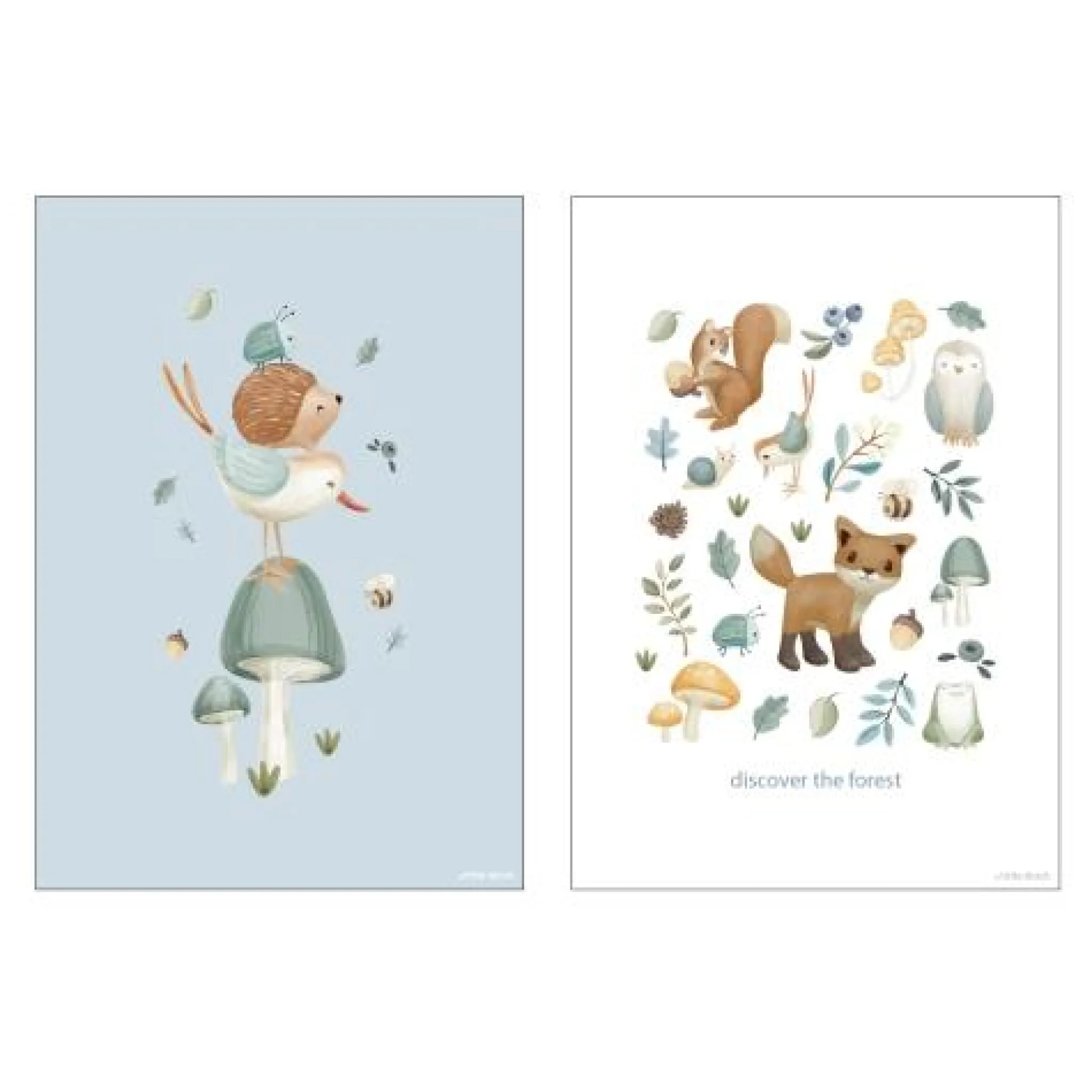 Little Dutch Poster - Size A3 - Forest Friends - Forest Wonders Sale