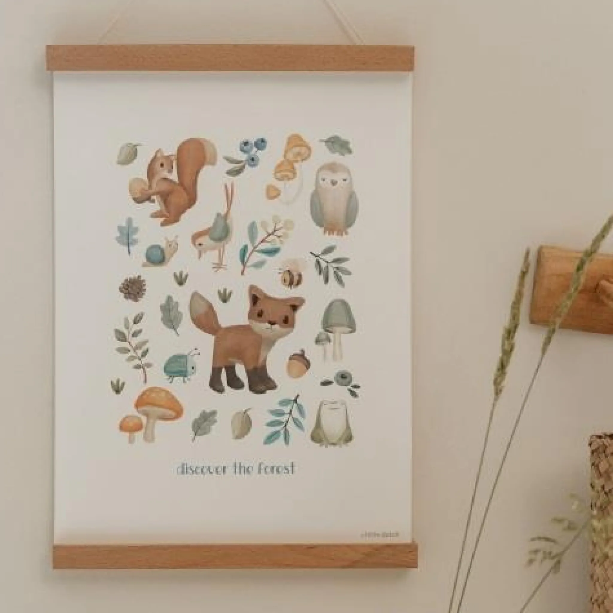 Little Dutch Poster - Size A3 - Forest Friends - Forest Wonders Sale