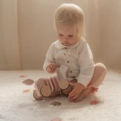 Little Dutch Pull Animal Deer - Pink - Fairy Garden Online