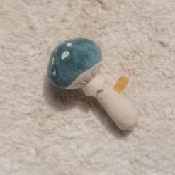 Little Dutch Rattle Mushroom - Blue - Forest Friends Outlet