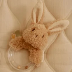 Little Dutch Rattle ring - Beige - Newborn Naturals Clearance