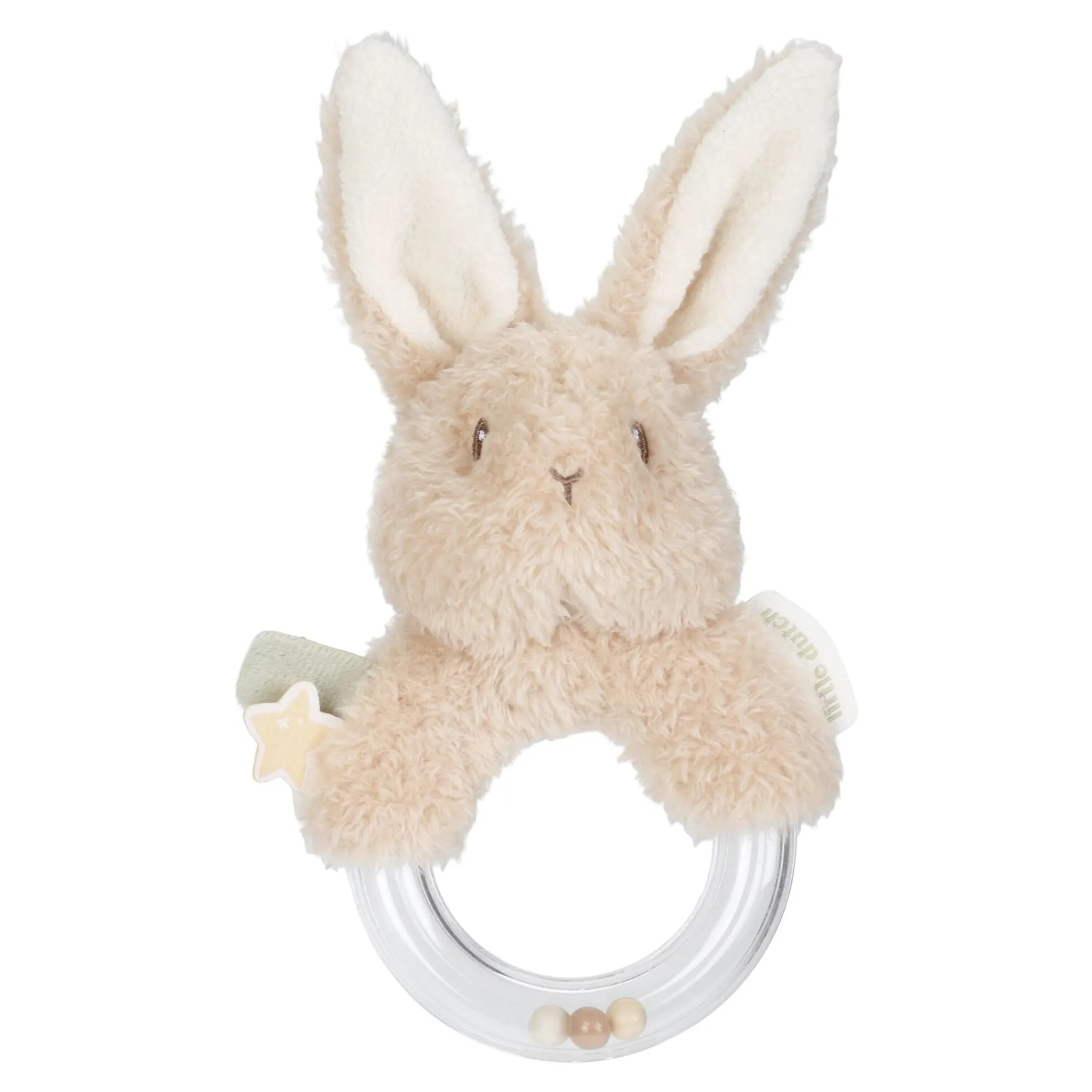 Little Dutch Rattle ring - Beige - Newborn Naturals Clearance