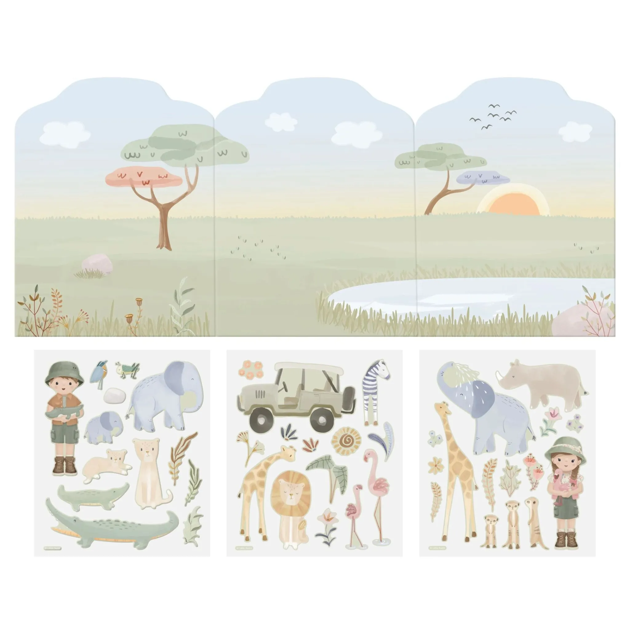 Little Dutch Reusable sticker book - Jim and Rosa Best