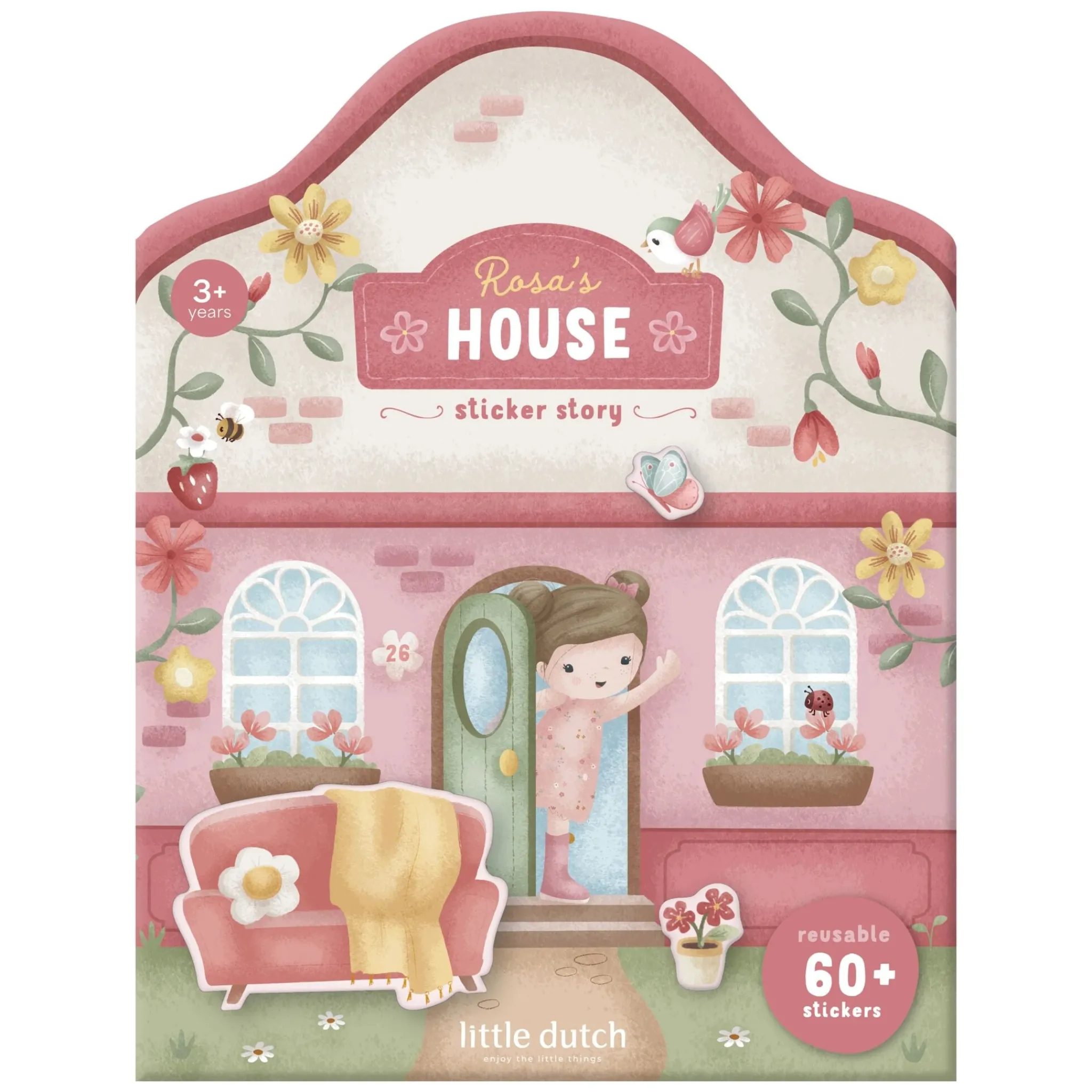Little Dutch Reusable Stickers - Essentials - Rosa Online
