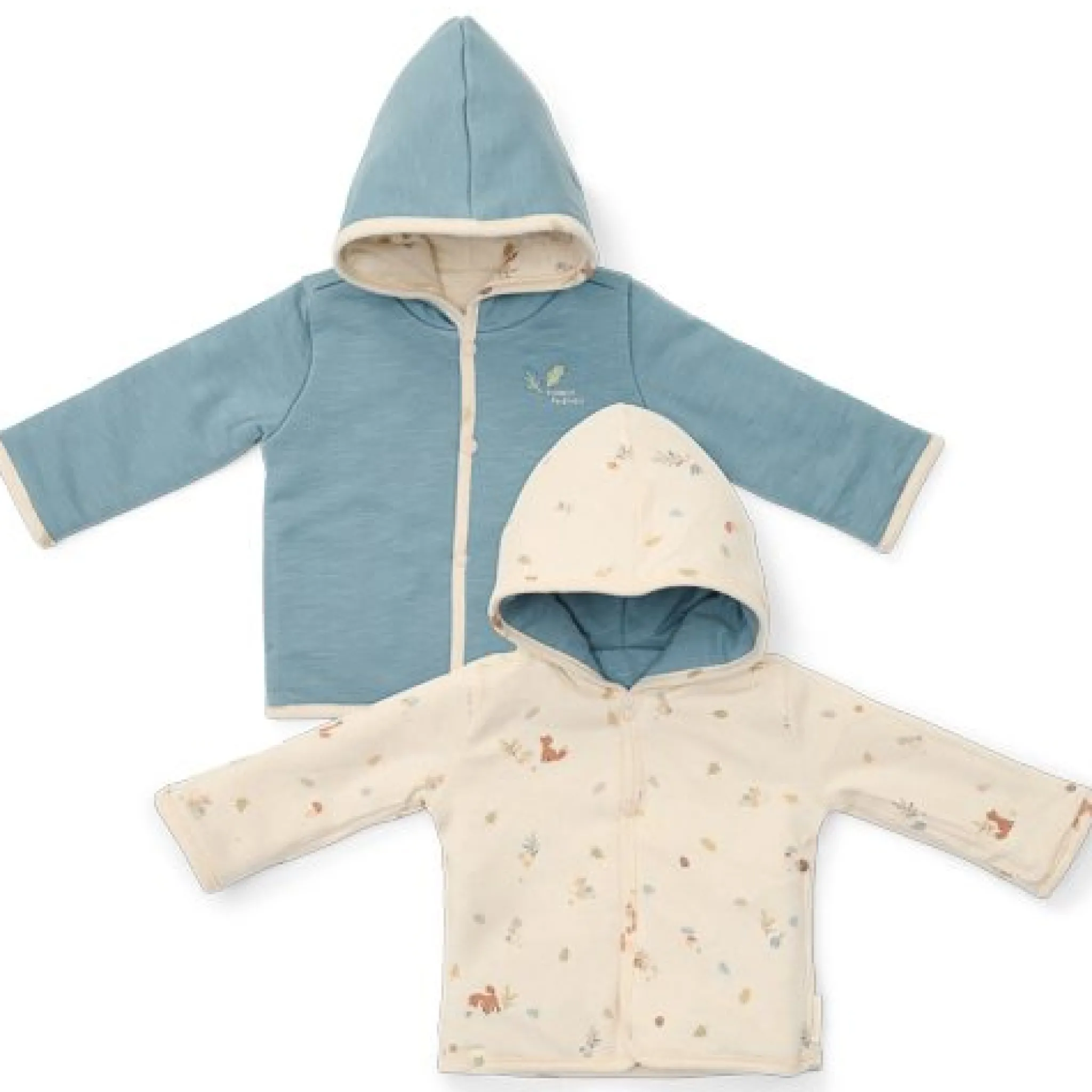 Little Dutch Reversible jacket - Blue - Forest Friends Hot