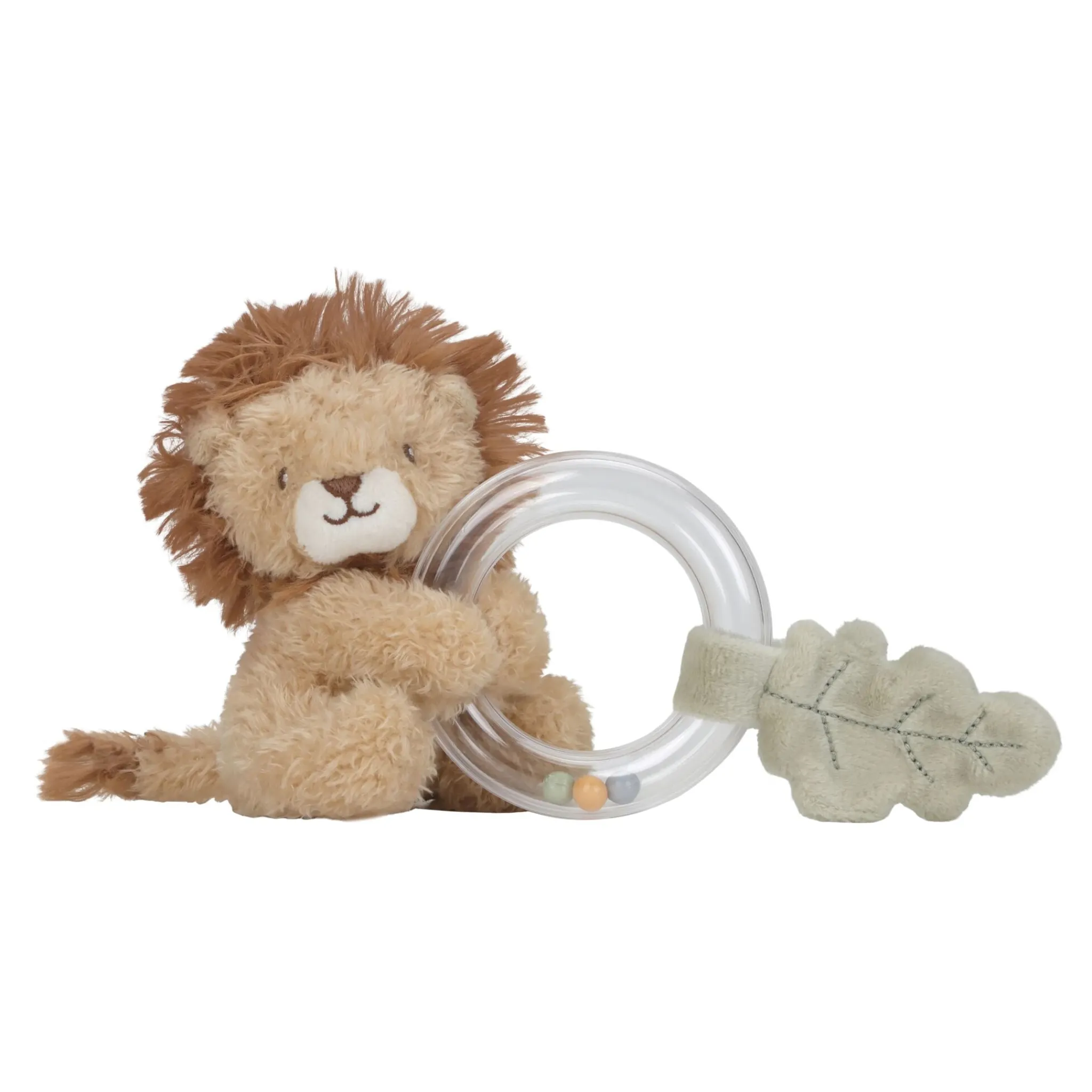 Little Dutch Ring Rattle Lion - Yellow Clearance