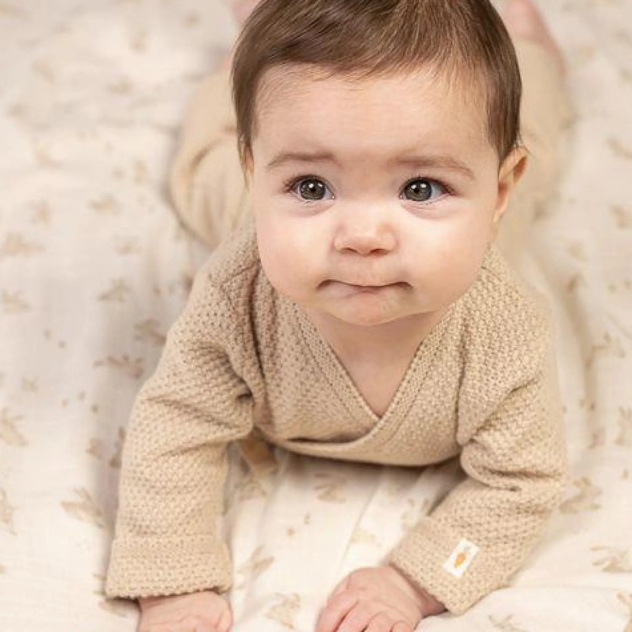 Little Dutch Romper - Sand - Newborn Naturals Clearance