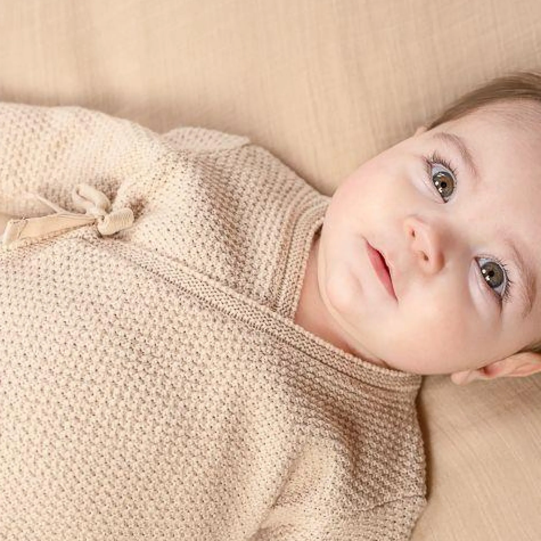 Little Dutch Romper - Sand - Newborn Naturals Clearance