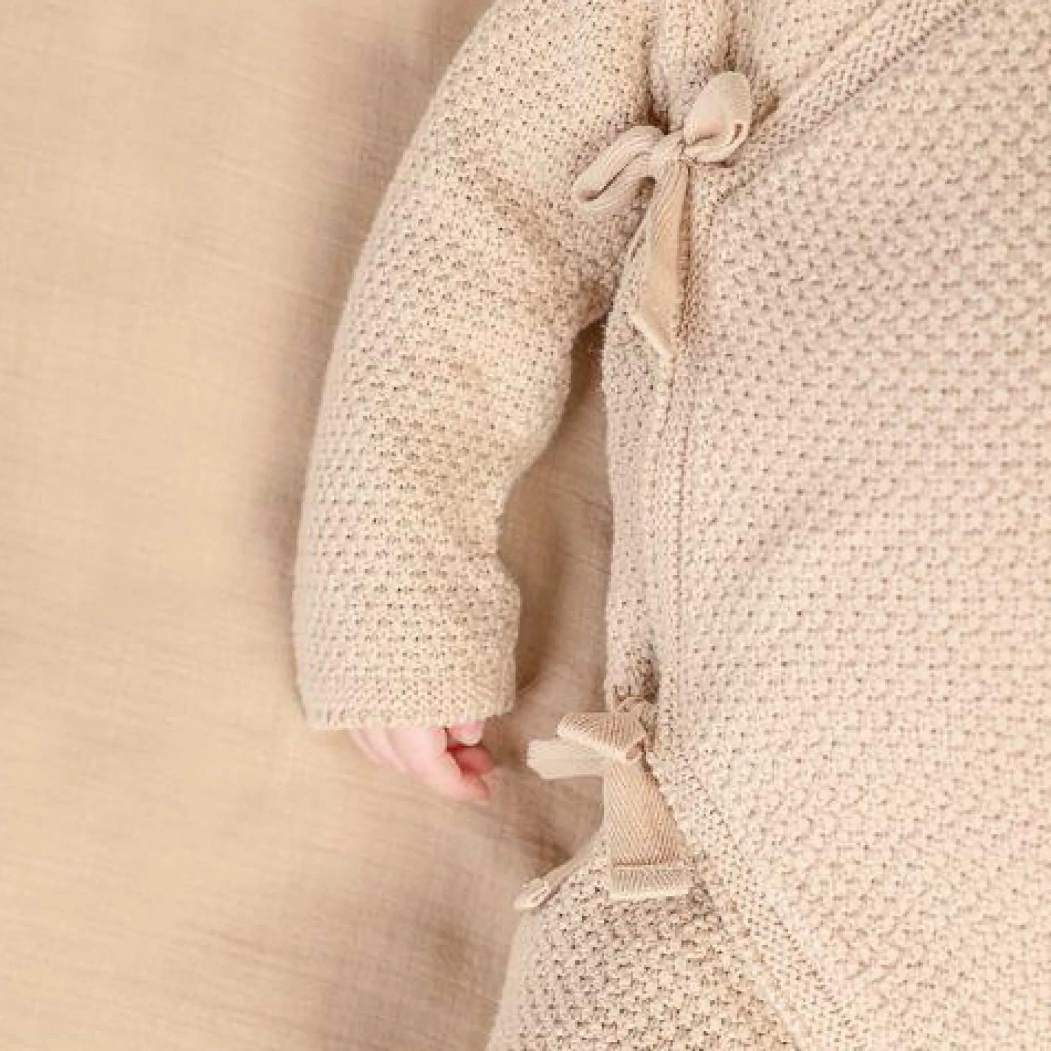Little Dutch Romper - Sand - Newborn Naturals Clearance