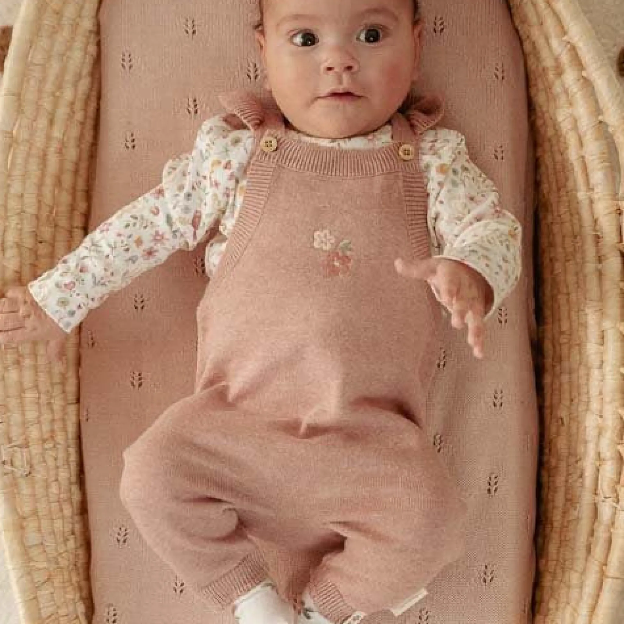 Little Dutch Rompersuit - Sleeveless - Pink - Fairy Garden Clearance