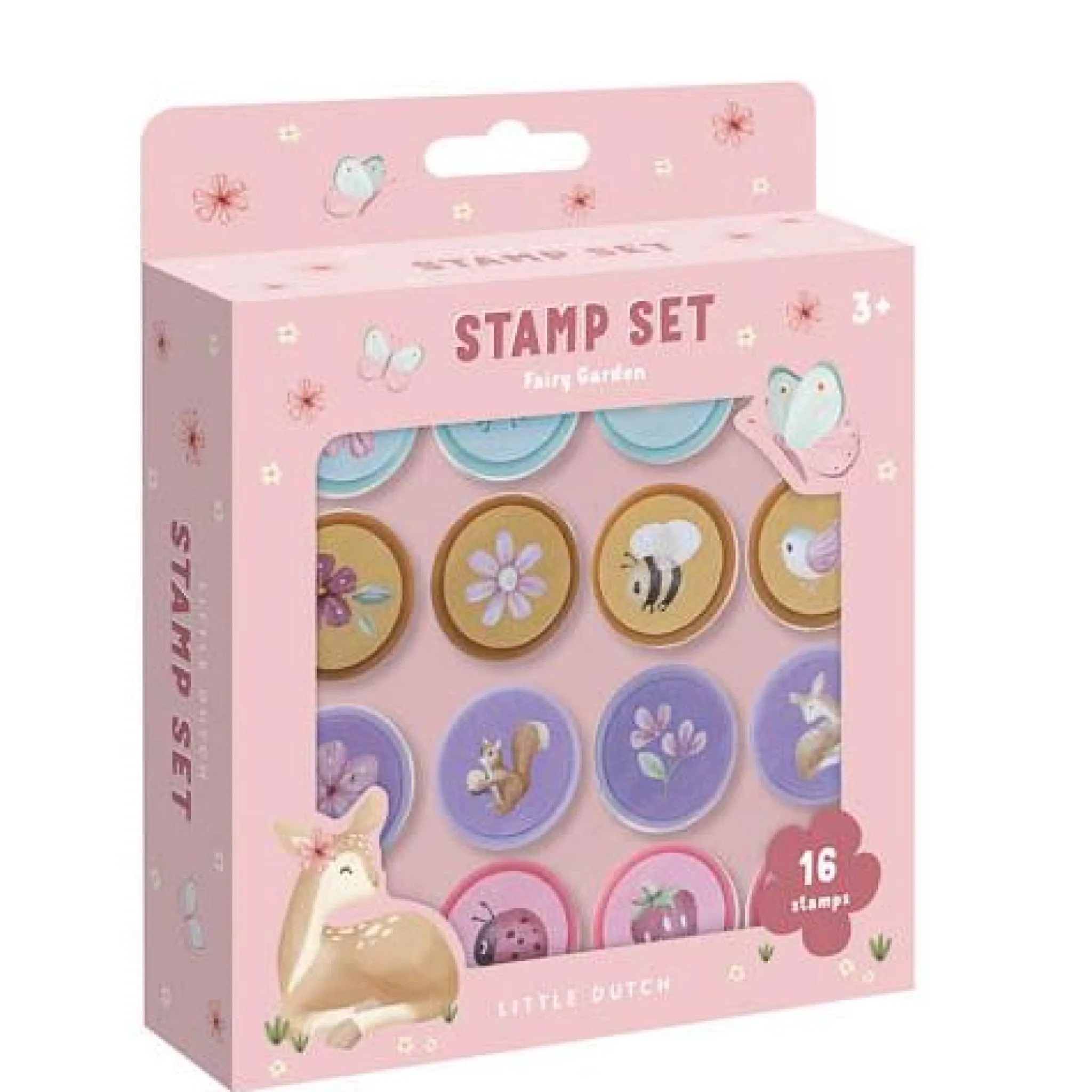 Little Dutch Self Inking Stamps - Pink - Fairy Garden