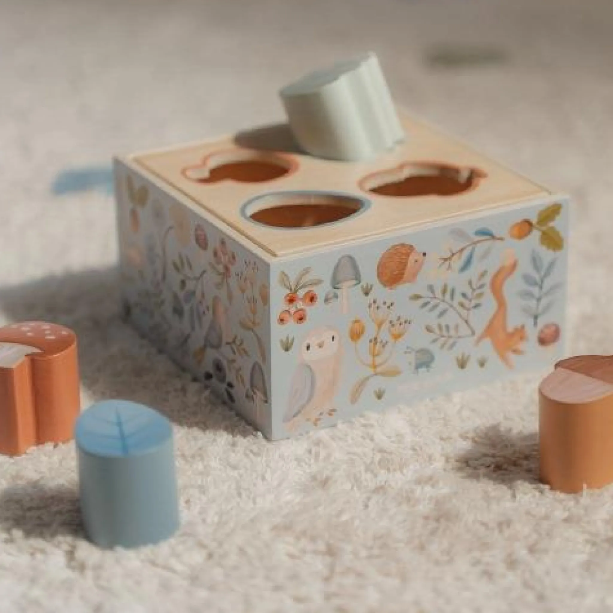 Little Dutch Shape sorter - Blue - Forest Friends Best