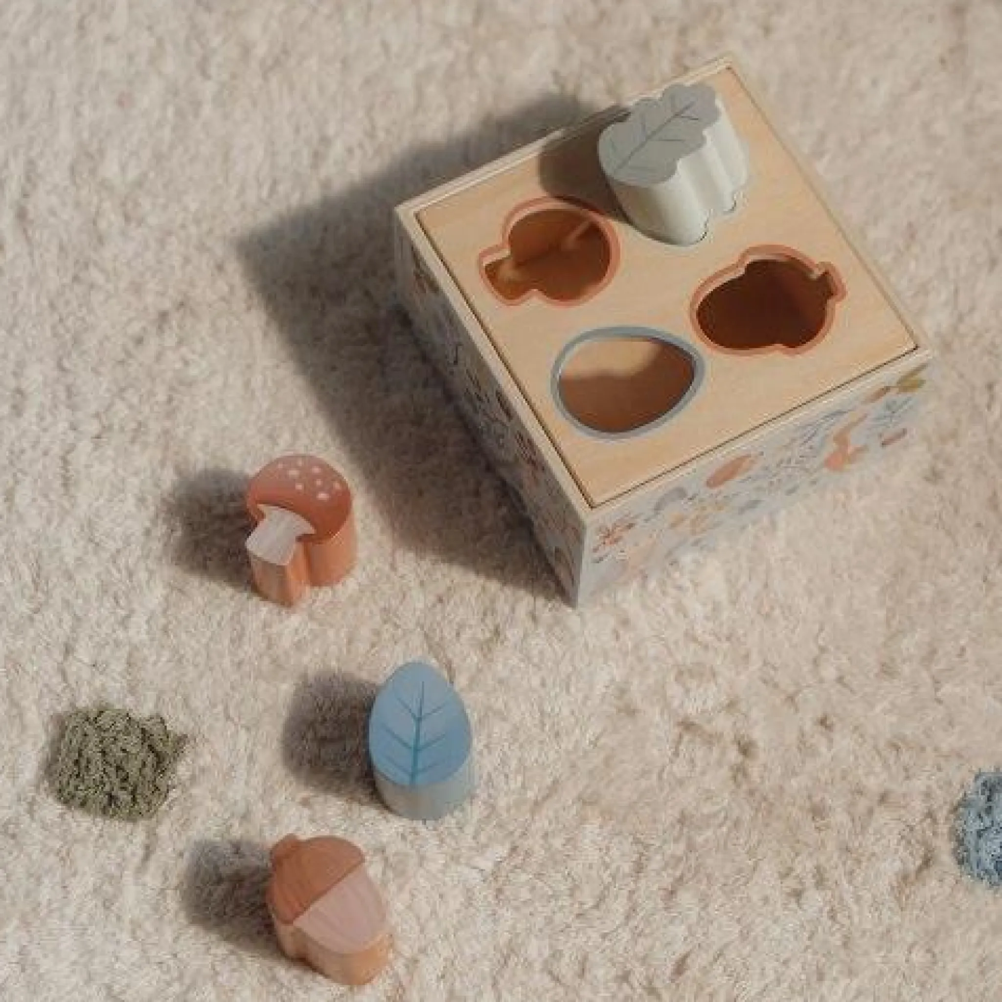 Little Dutch Shape sorter - Blue - Forest Friends Best