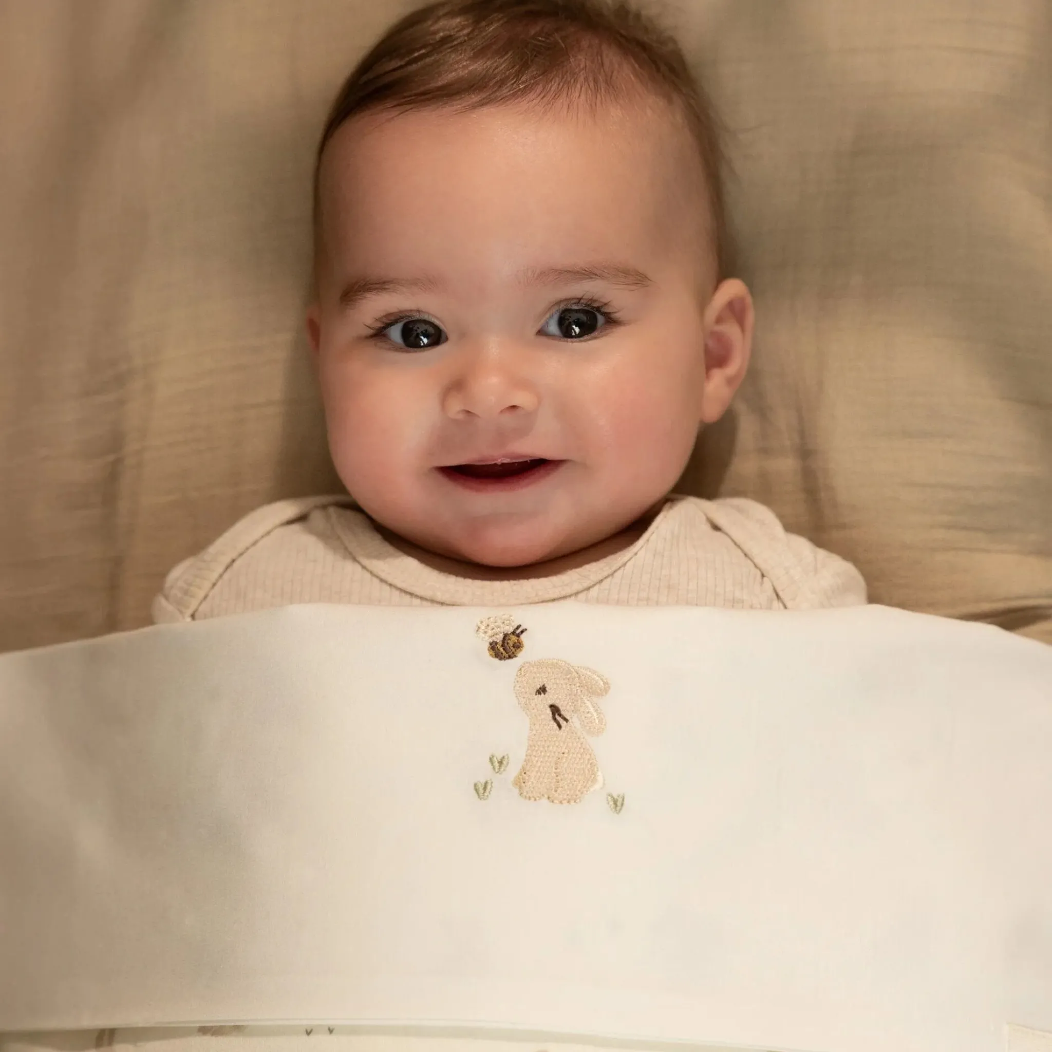 Little Dutch Sheet - White - Newborn Naturals - Baby Bunny Clearance