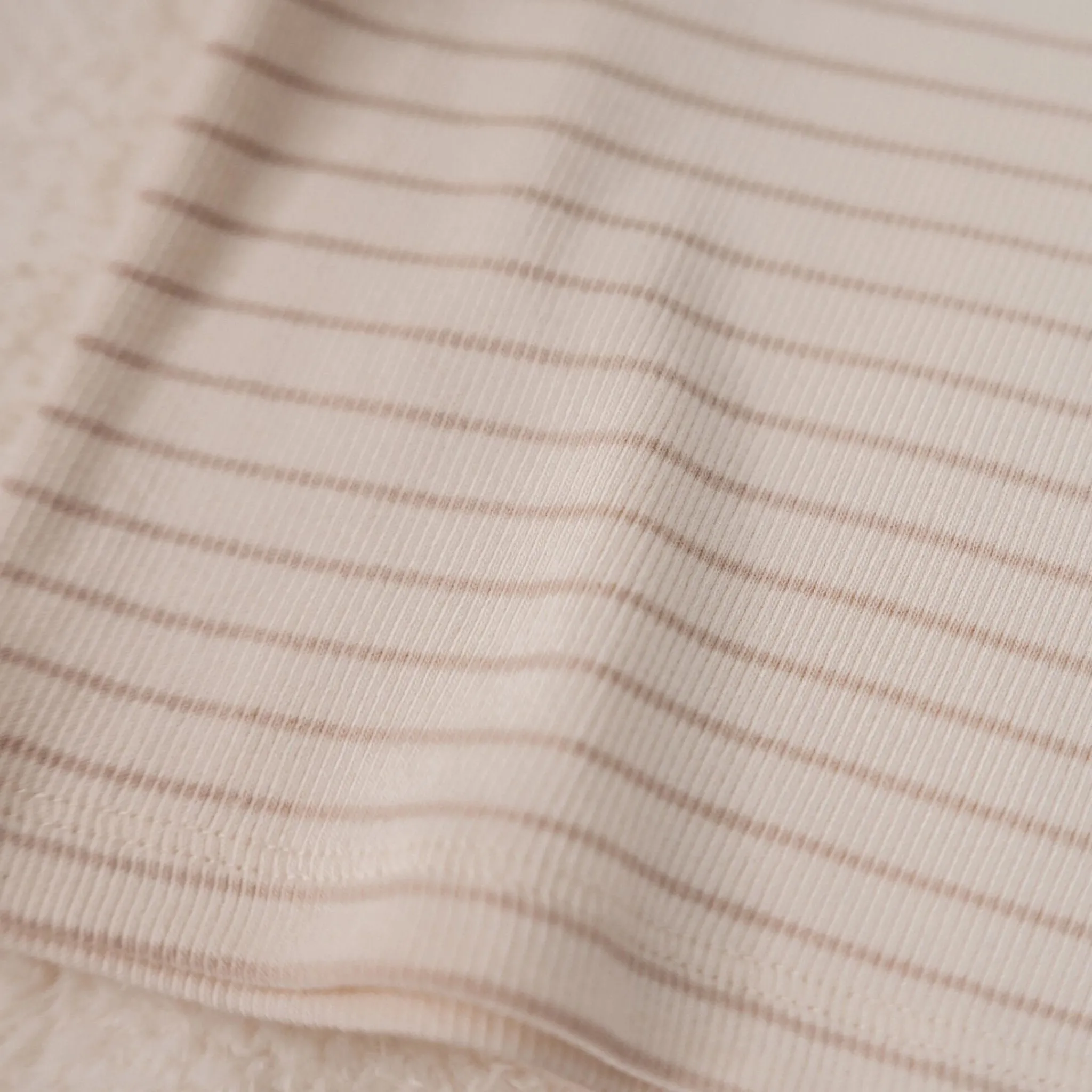 Little Dutch Shirt long sleeve - Beige - Newborn Naturals - Stripe Best