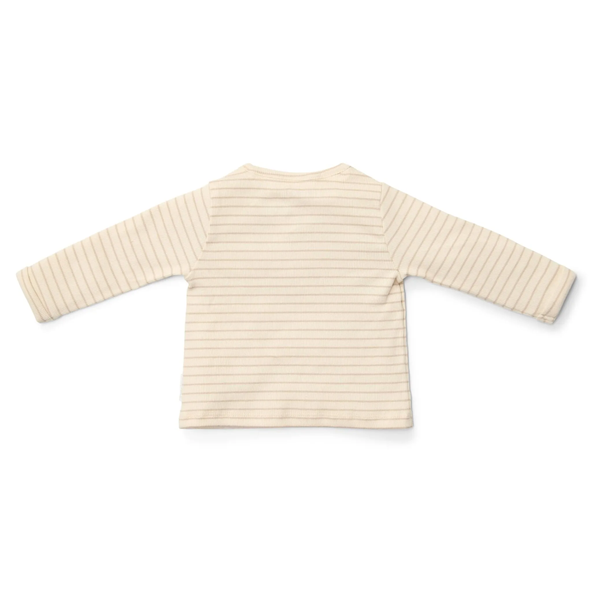 Little Dutch Shirt long sleeve - Beige - Newborn Naturals - Stripe Best
