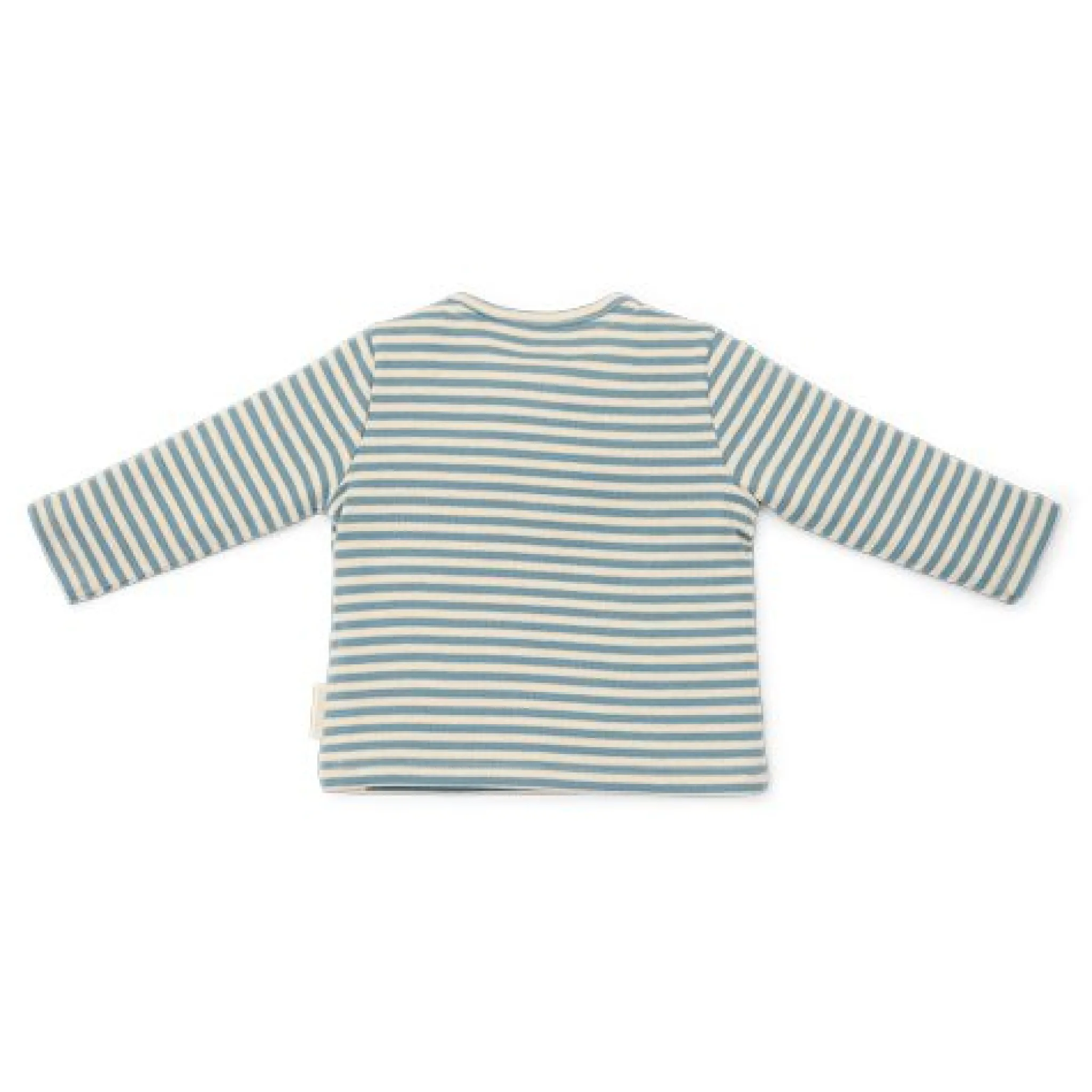 Little Dutch Shirt long sleeve - Blue - Forest Friends - Stripe New