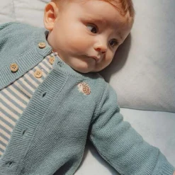 Little Dutch Shirt long sleeve - Blue - Forest Friends - Stripe New
