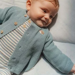 Little Dutch Shirt long sleeve - Blue - Forest Friends - Stripe New