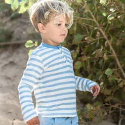 Little Dutch Shirt long sleeve - Blue - Steel Blue Stripe Sale