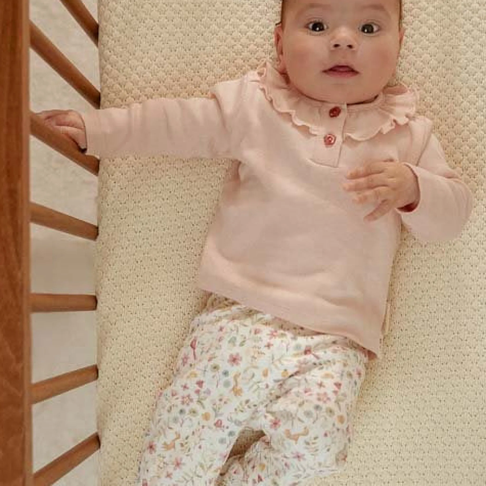 Little Dutch Shirt long sleeve - Light pink - Fairy Garden Hot
