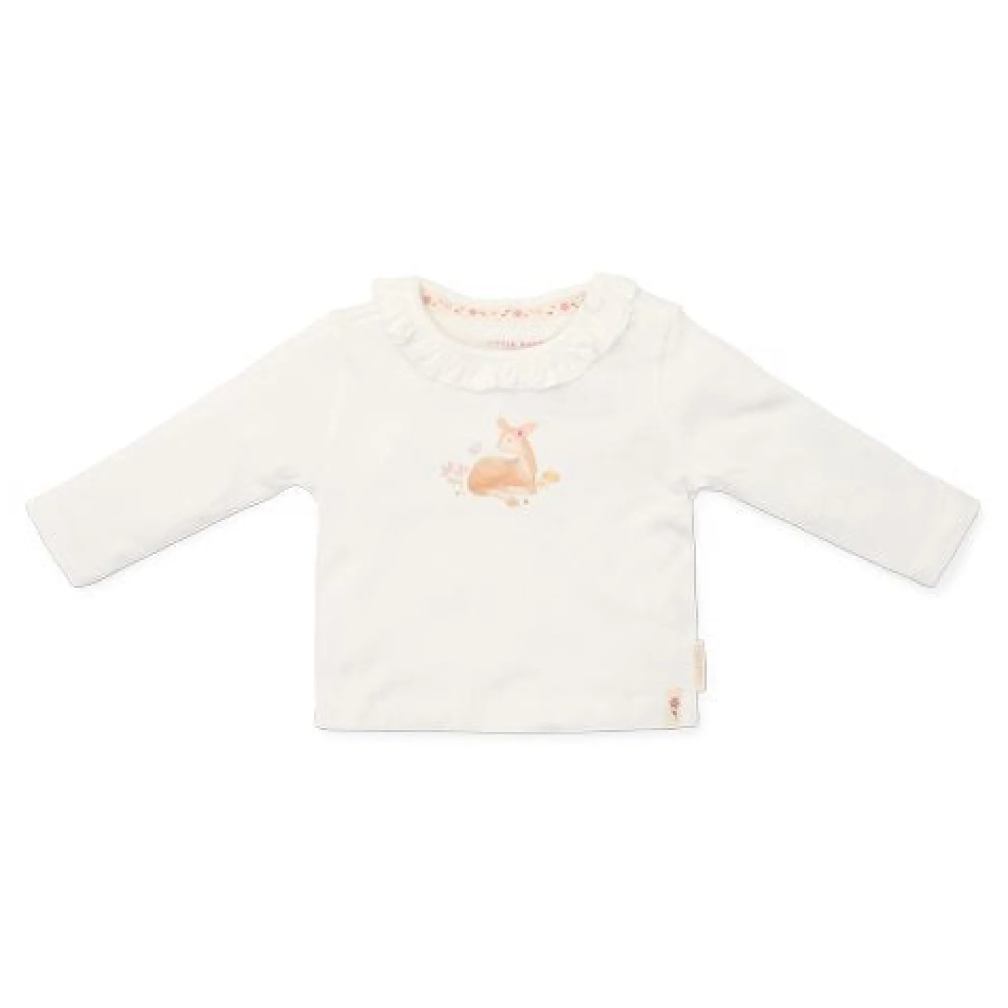 Little Dutch Shirt long sleeve - Ruffles - White - Fairy Garden Online